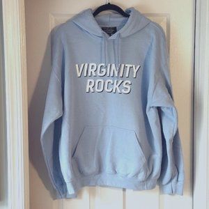 Virginity Rocks Danny Duncan Hoodie Light Blue Size Mens L